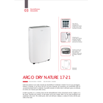 Argo Dry Nature Deumidificatore 17 Litri 35 mq 260 W Bianco -  Deumidificatori - Piccoli Elettrodomestici