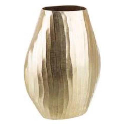 Bizzotto Vaso Alluminio (24x11x32cm) Oval Bright CHISEL Oro 0184189
