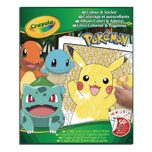 Crayola Album Color & Sticker POKÉMON 04 2740