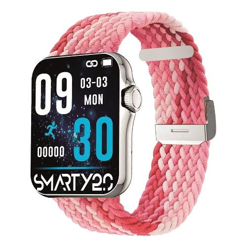 Smarty Smartwatch INTELLIGENT Silver e Pink 43 mm SW028C09