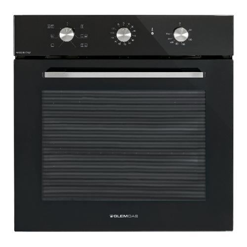 Glem Gas Forno incasso (64Lt) RIFLEXO Gfx62Bk S3 Nero lucido classe A (L60cm)