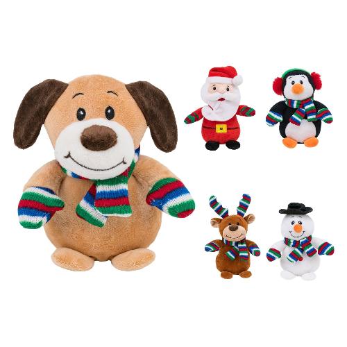 Globo Peluche Amici di Natale (18cm) PELUX Assortito 83477