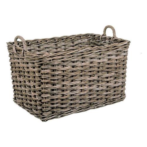 Bizzotto Cesto legna Big rattan (43x30x34cm) NARRA Grigio 0380381
