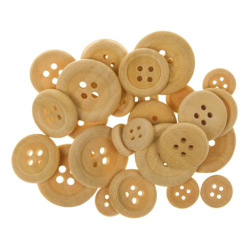 Cwr Set 30 Bottoni Legno 12025