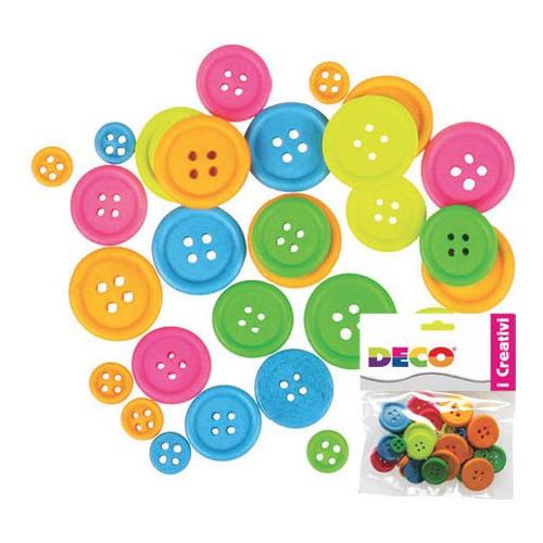 Cwr Set 30 Bottoni Neon 12027