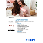 Philips 3000 Series Set Per Styling Dei Capelli con Asciugacapelli e Piastra  Per Capelli Accessorio Thermoprotect - BHP398/00