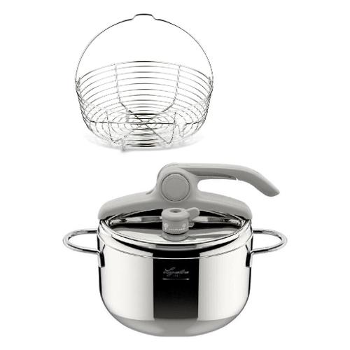 Lagostina Pentola pressione Inox (5L) GREEN LAGOEASY'UP Cromo lucido 010012010705