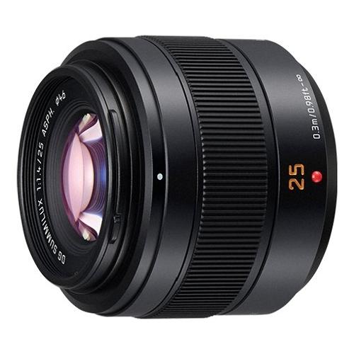 Panasonic Focale fissa 25mm F 1.4 Asph Black H XA025E