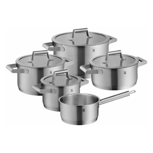 Batteria Pentole 5 pezzi gourmet plus acciaio inox 18/10