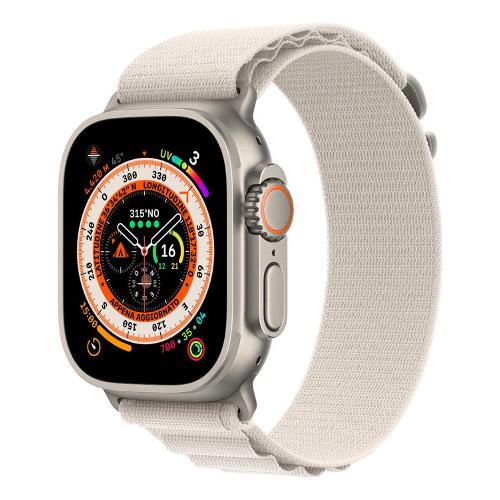 Apple Smartwatch WATCH ULTRA Titanio GPS + Cellular M Staright alpine 49 mm MQFR3TY A