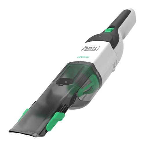 Black & Decker Mini aspirapolvere REVIVA Litio White e Black 7,2V REVHV8C Batteria integrata