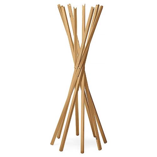 Zanotta Bergamin 300 Appendiabiti Frassino tinto rovere Legno