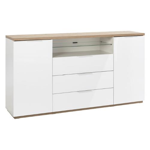 Composad MUNDI Madia Rovere e Bianco laccato (180cm) Mobile KIT