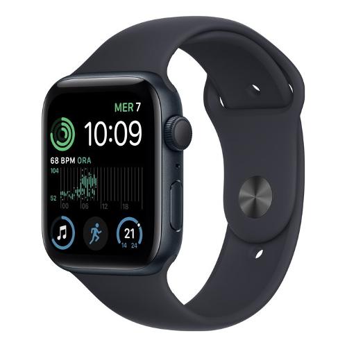 Apple Smartwatch WATCH SE 2ND Alluminio GPS Midnight 44 mm MNK03TY A