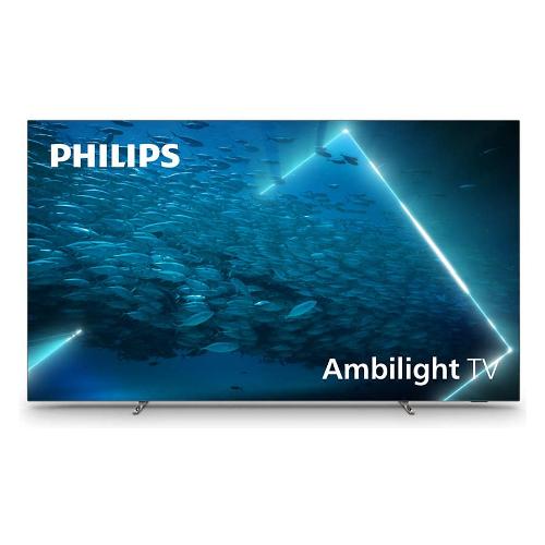 Philips Tv 55" ( OLED ) Android TV AMBILIGHT Smart Tv Oled 4K Uhd Metallo cromato scuro 55OLED707 12