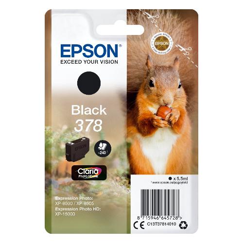 Epson Cartuccia stampante Serie Scoiattolo Nero CLARIA 378 C13T37814010
