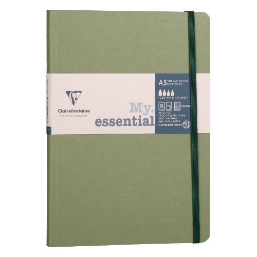 Clairefontaine Taccuino appunti standard 1R (1 rigo) MY ESSENTIAL verde 793463C