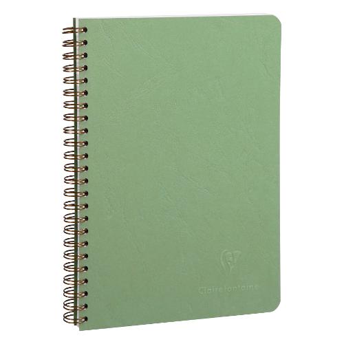 Clairefontaine Quaderno con spirale A5 1R (1 rigo) 90 gr/mq verde 785363C