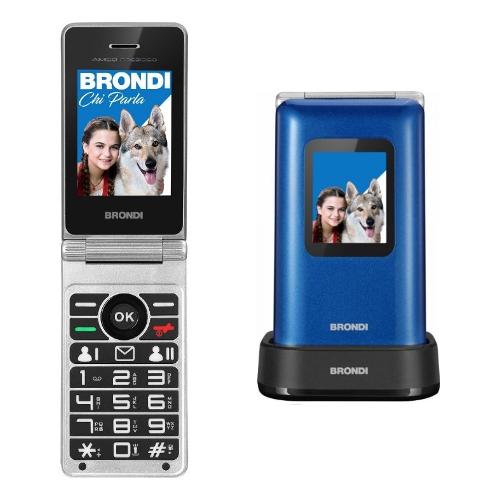 Brondi Cellulare 2G Gprs AMICO Prezioso Blue metal