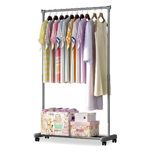 Oste Stand appendiabiti Handy con Ruote Grigio (77x39x143 cm) 34943327