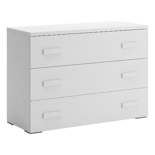 Felver PRIME Comò 3 Cassetti Frassino bianco