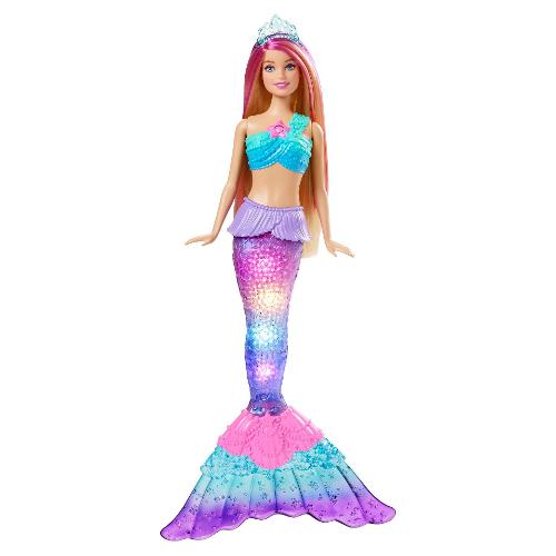 Bambola BARBIE Sirena Luci Scintillanti Dreamtopia HDJ36