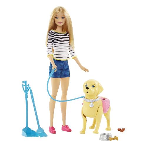 Mattel Bambola A Spasso Coi Cuccioli BARBIE DWJ68