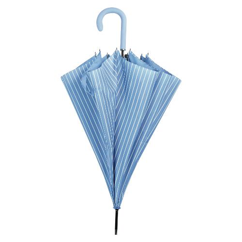 Moia Ombrello lungo donna automatico Gessato (115cm) BLUE DROP Azzurro A722DL