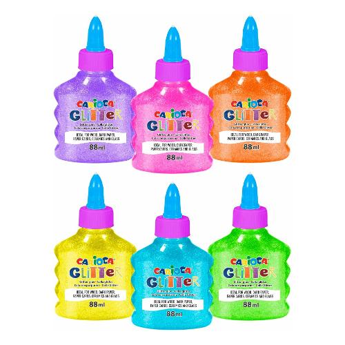 Colla glitter Neon Colori assortiti 12 flconcini da 88 ml 42116