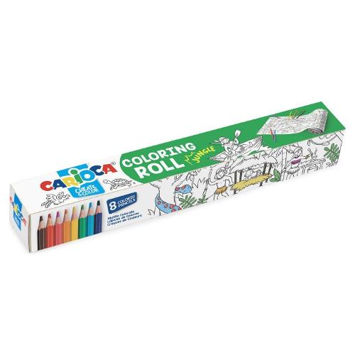 Carioca Kit colori CREATE & COLOR Jungle Coloring Roll 42978
