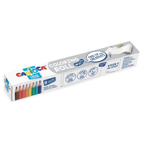 Carioca Kit colori CREATE & COLOR White Coloring Roll 42980