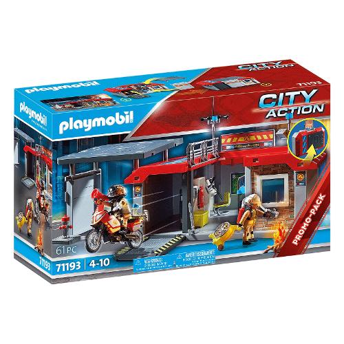 Playmobil Stazione dei vigili del fuoco ( 61 pz ) CITY ACTION 4-10a 71193