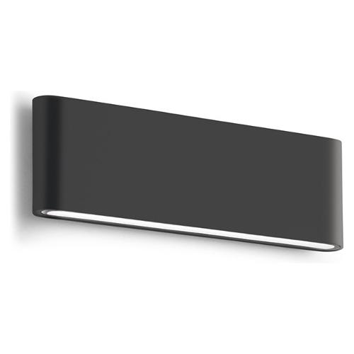 G.E.A. Luce Applique da esterno TAARHI 4000K Nero (28x3,5x9cm) GES884N 2 luci - LED - Max 24W