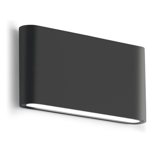 G.E.A. Luce Applique da esterno TAARHI 4000K Nero (17,5x3x9cm) GES881N 2 luci - LED - Max 12W