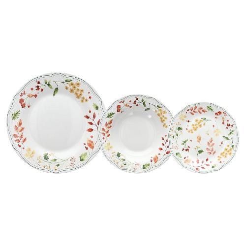 Tognana Servizio piatti Porcellana 18 pz Palette OLIMPIA Bianco multicolore ON070185897