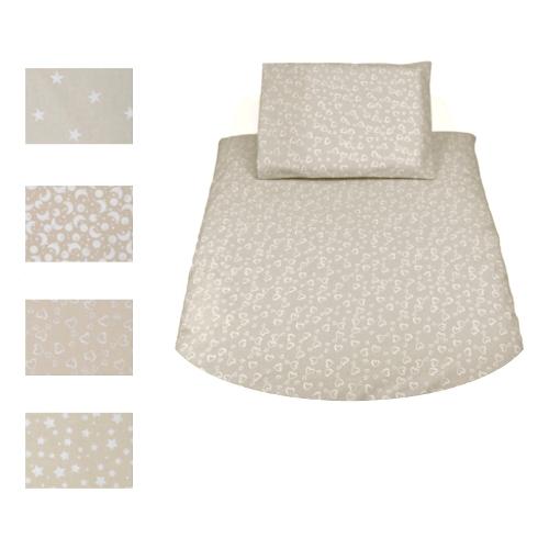 Baby Idea Set culla avvicinamento 4 pz con piumino Fantasia Beige assortito 30100