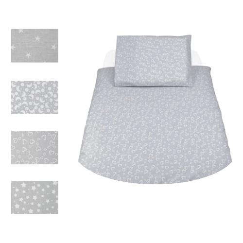 Baby Idea Set culla avvicinamento 4 pz con piumino Fantasia Grigio assortito 30100