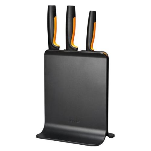 Fiskars Ceppo con coltelli 3 pz FUNCTIONAL FORM Nero 1057555