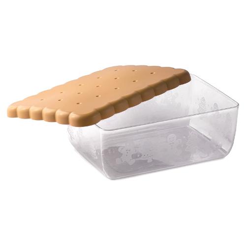 Porta biscotti in plastica per cani e gatti: 1600 ml - Tortora