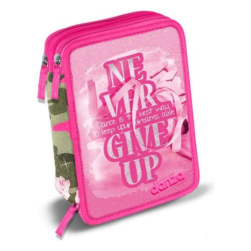 Dimensione Danza Astuccio triplo completo 36 colori con penne e accessori NEVER GIVE UP Camoglitter 220026