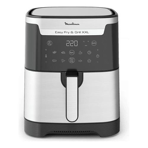 Moulinex Friggitrice ad aria (6,5L) EASY FRY & GRILL XXL 2In1 Inox e Black EZ801D10