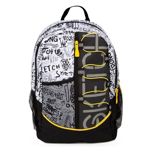 Neon Milano Zainetto SKETCH - 26 L Bianco e Nero SK22001
