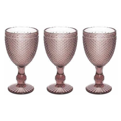 Tognana Set calici Vino 3 pz (280ml) DIAMANTE Ciclamino N3585T55894