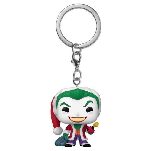 Funko POP POCKET KEYCHAIN Dc Holiday Joker Portachiavi 66595