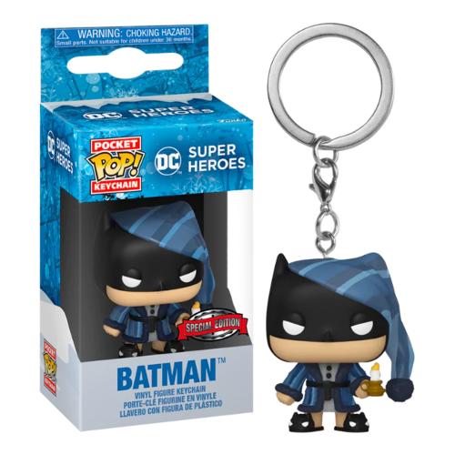 Funko POP POCKET KEYCHAIN Dc Holiday Batman Portachiavi 66877