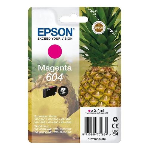 Epson Cartuccia stampante Serie Ananas Magenta 604 C13T10G34020