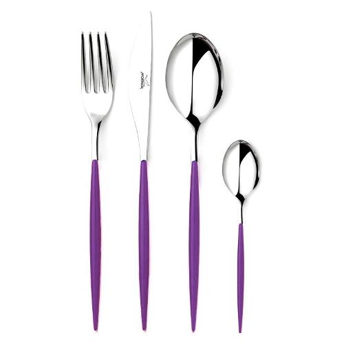 Morinox Set posate tavola 24 pz Inox FLASH Lilla 097 60LL