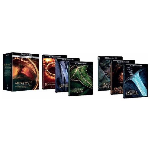Warner Entertainment Blu Ray 4K Signore Degli Anelli Lo Hobbit Middle Earth Vanilla Edition (15 4K Ultra Hd+15 Blu Ray) - Peter Jackson 1000819589