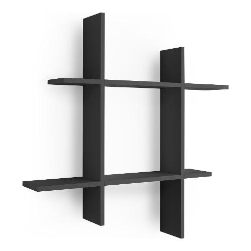 Format LUCIA Libreria Nero opaco (80 x 80 h cm) Mobile KIT