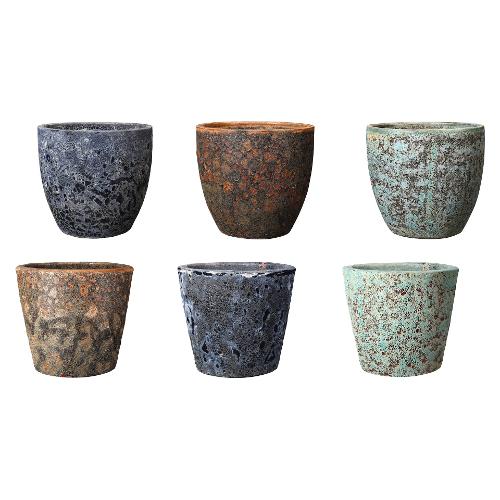 Deroma Vaso piante tondo ABYSSE assortito (36x32 cm)